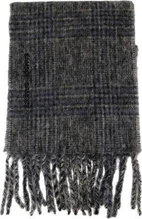 Sams&oslash;e & Sams&oslash;e Mohair Wol Grijs Sjaal - unisex - Wintersjaals - Grijs - ONE Size - Wol - Accessoires