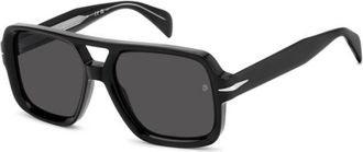 David Beckham DB 7151/S 807/IR Mens Sunglasses Black Size 55