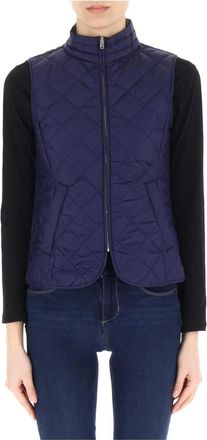 Marella Blauw Gewatteerd Vest Vrouwen Casual - Dames - Bodywarmers - Blauw - M - Jassen
