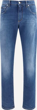Dolce & Gabbana Jeans slim stretch con logo DG Man 46