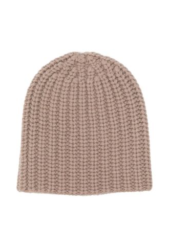 Liska ribbed cashmere beanie - women - Cashmere - One Size - Brown