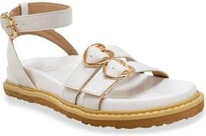 Chase + Chloe by Intouch Footwear Elaxi Flatform Sandal in White Crocodile at Nordstrom Rack, Size 8.5