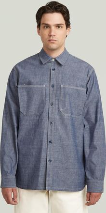 G-Star G-S028 Regular Selvedge Overhemd - Donkerblauw - Heren