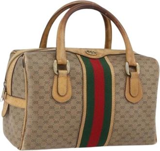 Gucci Pre-owned Handbags, female, Beige, Size: ONE SIZE Pre-owned Plastic Handbag