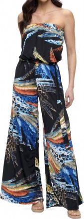 Ariella Belt Tube Jumpsuit In Black