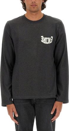 Courr&egrave;ges Dark Grey Logo T-Shirt