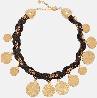 Jacquemus Pieces leather charm necklace