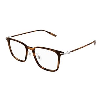 Montblanc Tortoiseshell Acetate Square Eyeglasses - Brown