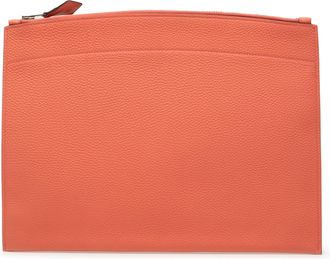 Herm&egrave;s Crevette Medium Togo Bazar Pouch