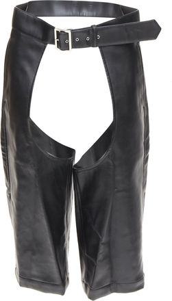 Comme Des Gar&ccedil;ons Comme des Garcons leather cutout chaps shorts