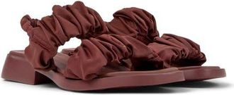 Camper Dana Ruched Slingback Sandal in Burgundy at Nordstrom, Size 35
