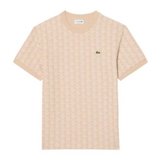 Lacoste Heren, Tops, Beige, Maat: 3XL
