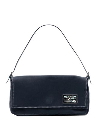 Fendi 20th Century Canvas FF Marble Baguette shoulder bag - Blue