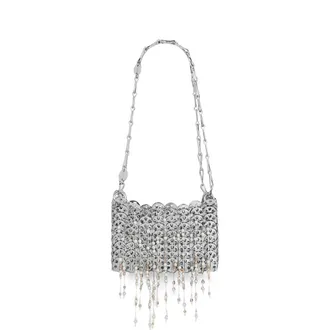 Paco Rabanne 1969 Nano Silver Bag With Pearl Fringes