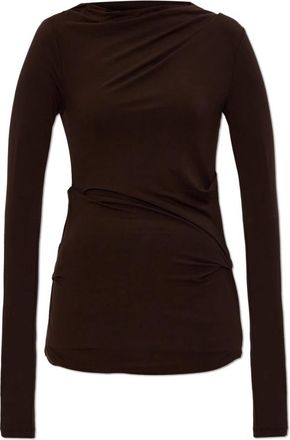 Entire studios Blouses - Dames - Longsleeves - Bruin - M - Tops