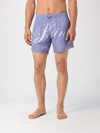 Philipp Plein Shorts da mare in tessuto tecnico con logo ricamato e coulisse