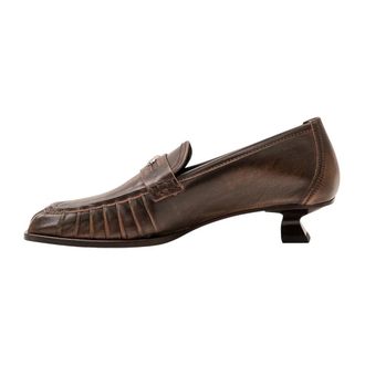 Diesel D-Amber Moc 30 - Dames - Schoenen - Bruin - Maat: 38 EU Leer