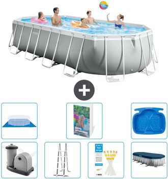 Intex Piscina Prism Frame Oval - 610x305x122 Cm - 8-piezas S662