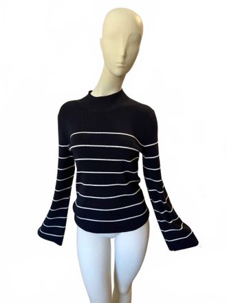 Vanessa Bruno Womens Francesca Sweater In Marine/ecru