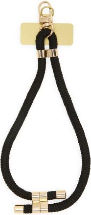 Chelsea28 Paracord Phone Strap in Black- Gold at Nordstrom