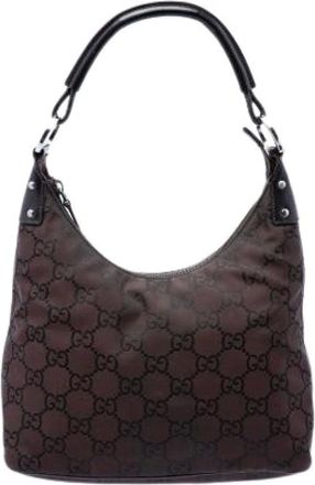 Gucci Borsa a tracolla in nylon Pre-owned - - Pre-owned - Donna - Marrone - ONE SIZE