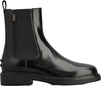 Tod's Gomma 20L Elast. Enkellaars - Dames - Chelseaboots - Zwart - 37 1/2 EU - Leer - Schoenen