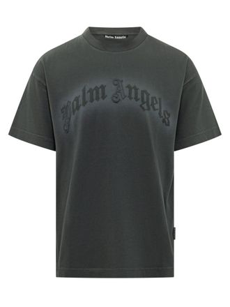 Palm Angels Black Logo Crew Neck T-Shirt