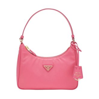 Prada Shoulder Bags, female, Pink, Size: ONE SIZE Mini Borsa Re-Edition 2005