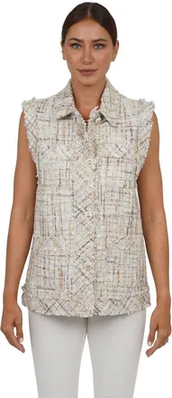 Love Token Tasha Sleeveless Jacket In Multi