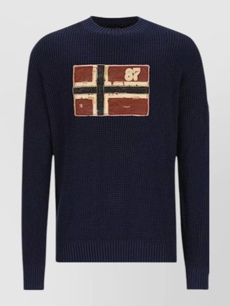 Napapijri ribbed crew neck jumper