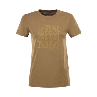 Max Mara T-Shirts, female, Brown, Size: L Mxmgiovane T-shirt