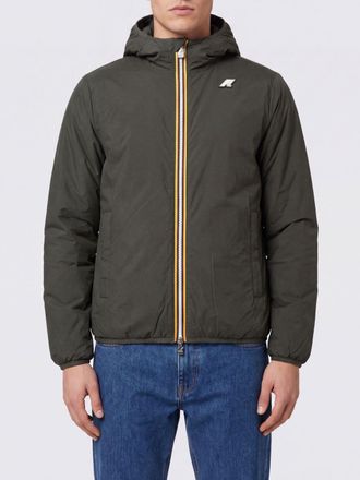 K-Way Piumino Jack idrorepellente con cappuccio e imbottitura PrimaLoft