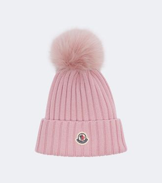 Moncler Ribbed-knit virgin wool beanie