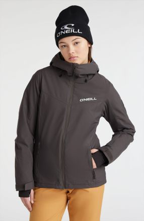 O'Neill Skijacke ONEILL APLITE JACKET, Damen, Gr. L (40), grau (raven), Web, Obermaterial: 100% Polyester, unifarben, Jacken Skijacke