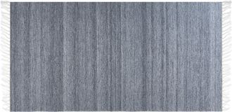 Beliani Alfombra Gris 80 X 150 Cm Pet Reciclado Flecos Interior Exterior Malhia