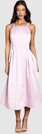 Coast Fit & Flare Square Neck Midi Dress in Lilac at Nordstrom, Size 12
