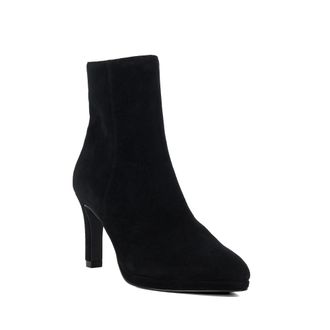 Dune London Womens Ladies Olivvya - Platform High Heel Ankle Boots - Black Suede - Size UK 5
