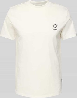 Blend T-Shirt mit Motiv- und Statement-Stitching Modell JANUS in Weiss, Gr&ouml;&szlig;e 3XL