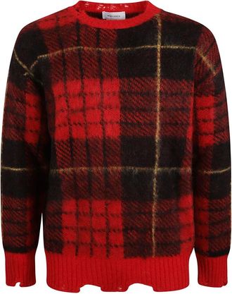 Alexander McQueen Oversize Crewneck Jumpers - Heren - Ronde hals truien - Veelkleurig - L - Katoen - Truien & Vesten