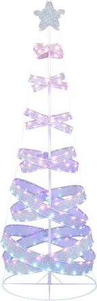 Costway 210cm &Aacute;rbol De Navidad En Espiral, &Aacute;rbol De Navidad Preiluminado Con 341 Luces Led, &Aacute;rbol De Navidad Artificial Plegable Con Cambio De Color, Navidad 