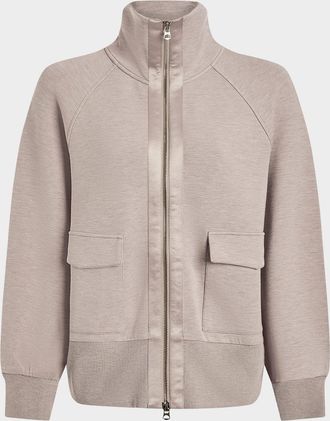 Varley Roxbury Zip-Front Sweatshirt