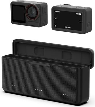 OEM Cargador De Bater&iacute;a Para Dji Osmo 360/dji Action 5 Pro, Estuche De Carga R&aacute;pida Usb Con Cable Tipo C, Compatible Con Dji, Cargador De Bater&iacute;a Triple