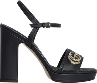 Gucci Black Logo Double-G Heels