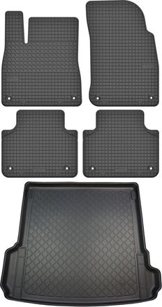 OEM Juego De Alfombrillas De Goma Para Coche Y Maletero Para Audi Q7 Ii 4m Suv A Partir De Junio De 2015