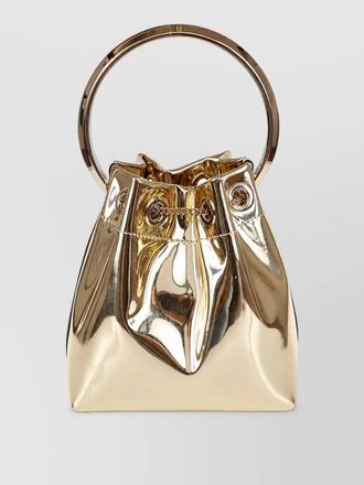 Jimmy Choo London bon bon medium leather clutch bag