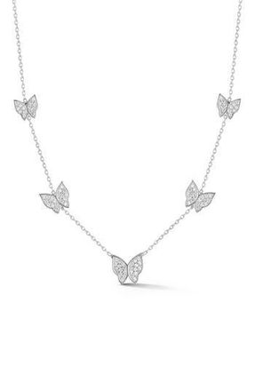 Sphera Milano Sterling Silver & CZ Butterfly Necklace at Nordstrom Rack