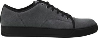 Lanvin Dbb1 Canvas Sneakers in Dark Grey at Nordstrom, Size 10 Uk
