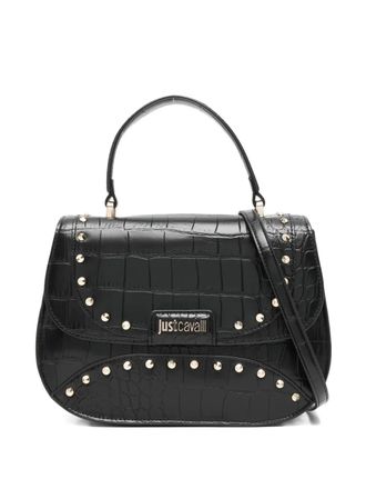 Just Cavalli Borsa tote con borchie - Nero
