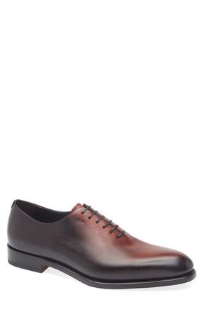 Ferragamo Angiolo Wholecut Shoe in T.moro/Citrus Neutro Chiaro at Nordstrom, Size 10.5