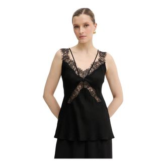 Pinko Lydia Top - Dames - Tops zonder mouwen - Zwart - S - Tops